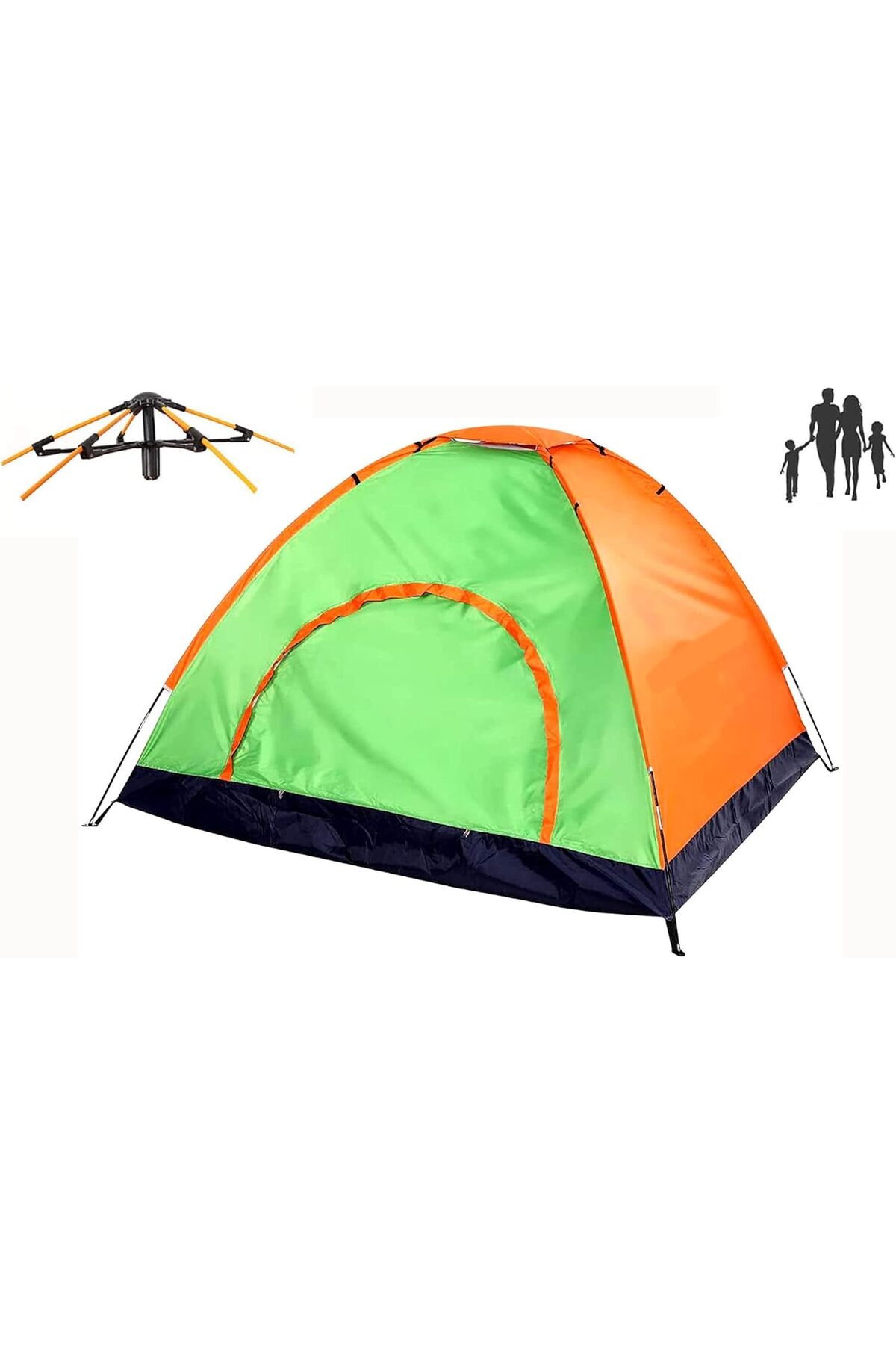 Camping Tent 4 Person, Instant Automatic Pop Up Dome Tent
