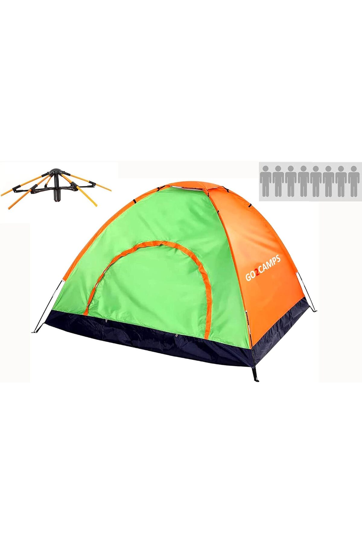 Camping Tent for 8 Person, Multicolor