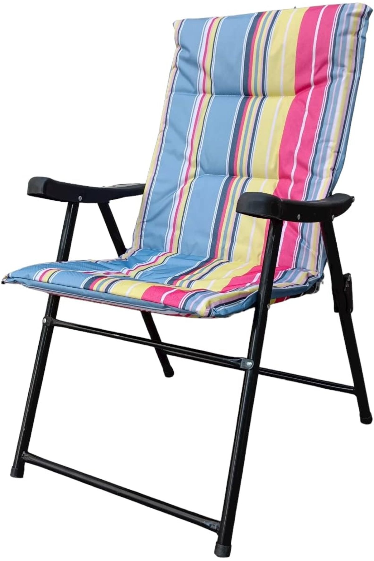 Foldable Camping Chair With Cushion - Heavy Quality Sadu Chair for Garden, Fishing, Travel,