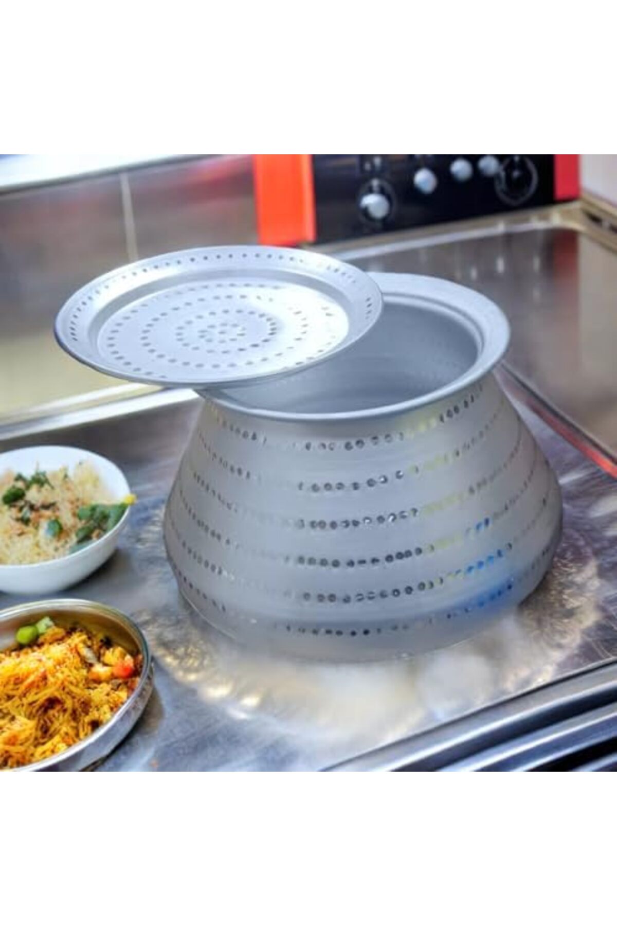 Heavy-Duty Aluminum Biryani Pot With Lid - 3 Kg Capacity | Mandi Cooking Pot | Arabic Rice
