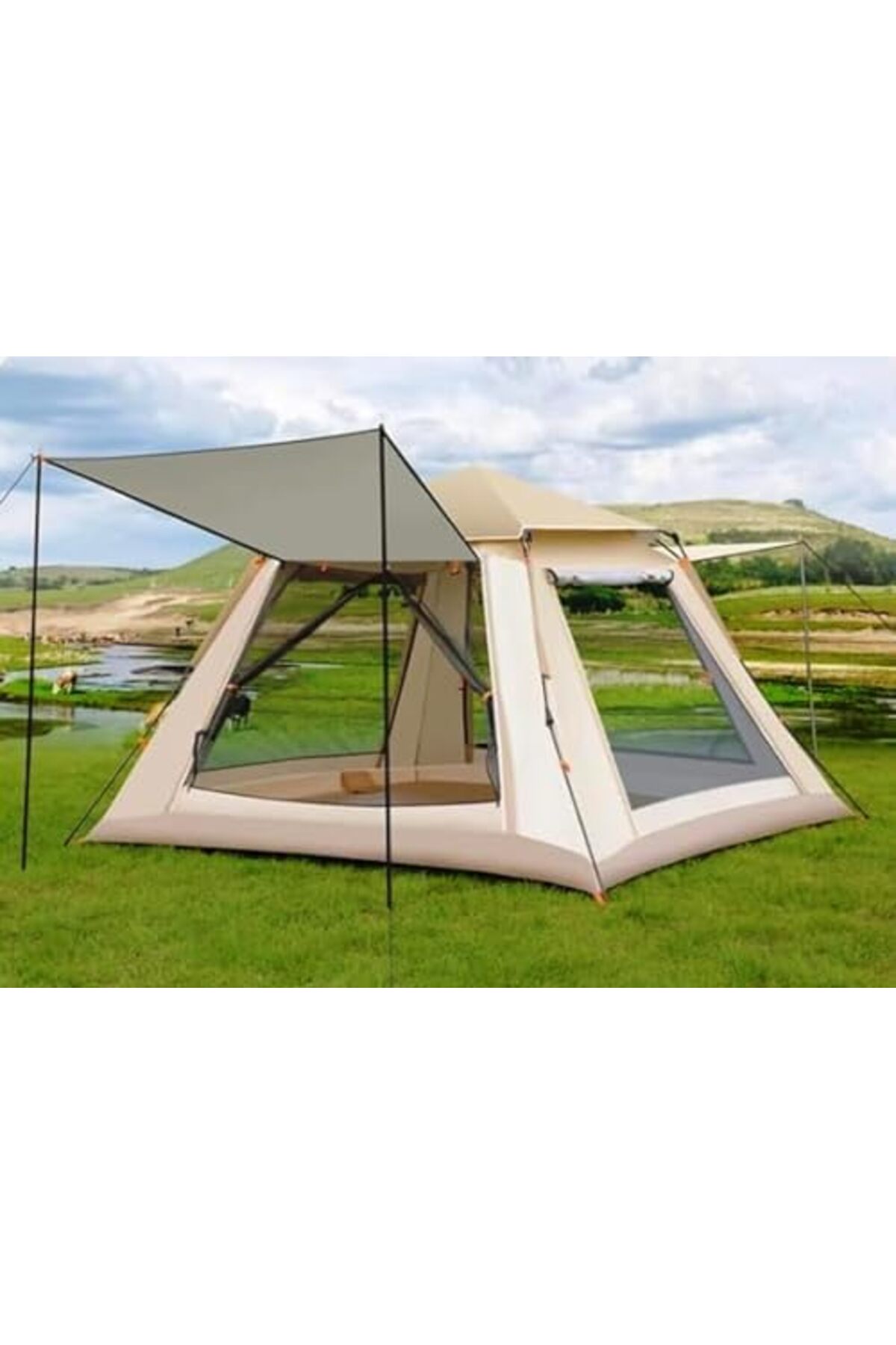 Automatic Camping Tent 4-5 Persons, Premium Quality Instant Automatic Pop Up Dome Tent with