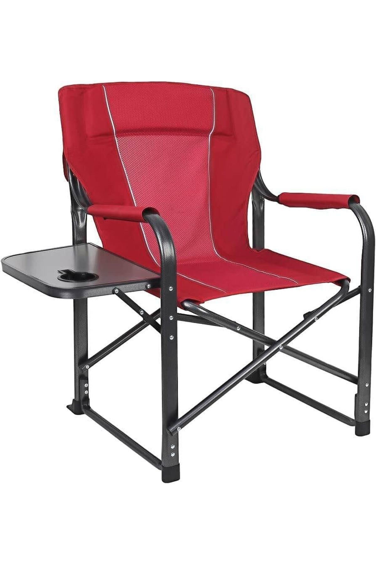 Premium Heavy-Duty Director Camping Chair with Foldable Side Table | Built-In Cup Holder Ou