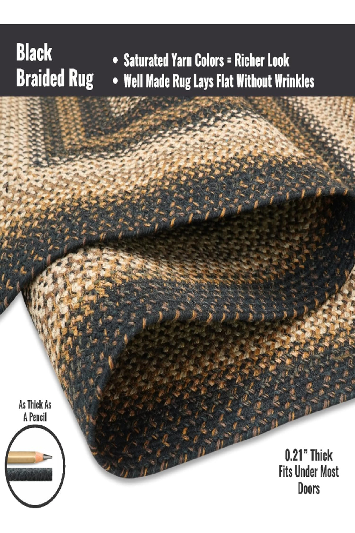 Premium Heavy-Duty Oval Door Mat 50x80cm | Padded Nylon Mat | Assorted Stylish Designs