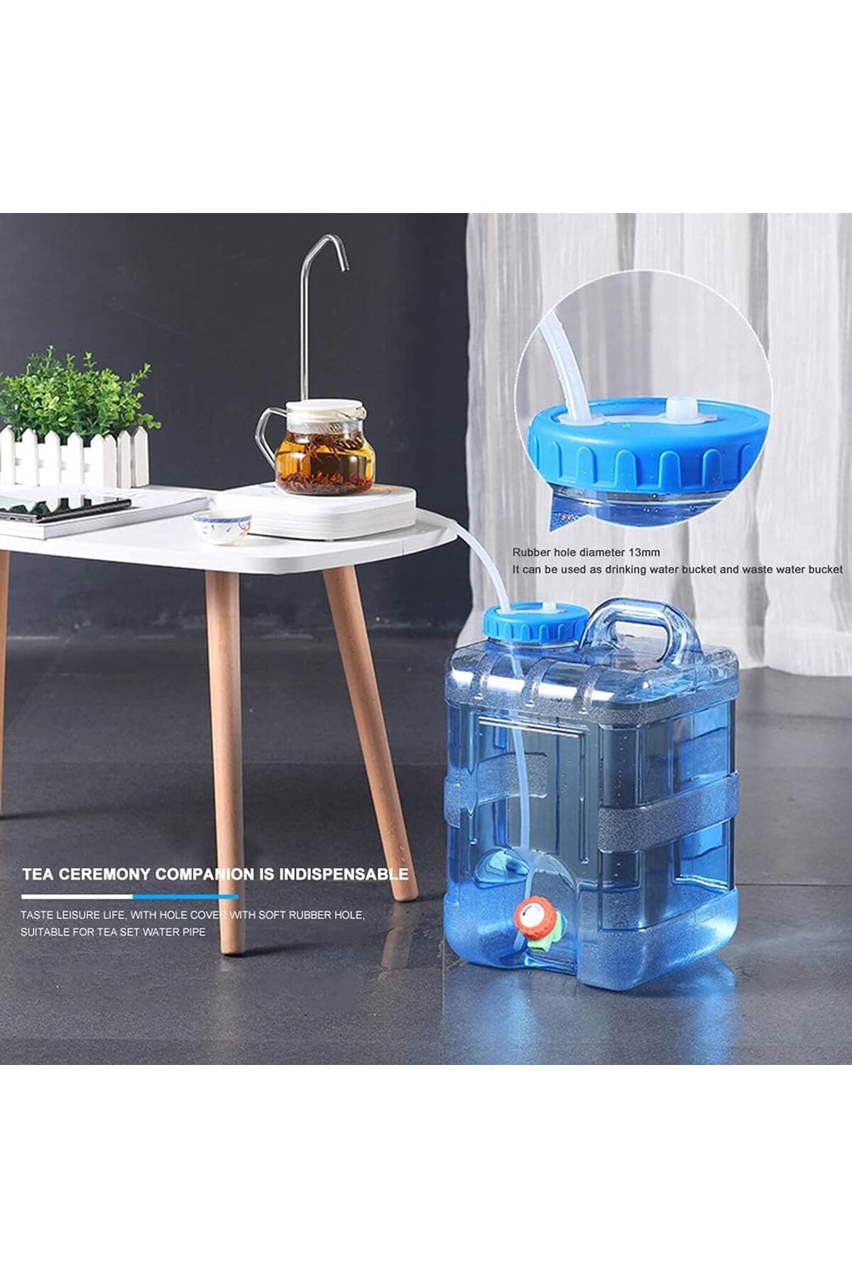 Camping Jerry Can 15 Litre Capacity | Portable Water Carry Can With Tape | Car Canister, Ta